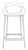 Scaun inalt Kartell Masters Stool design Philippe Starck & Eugeni Quitllet, 65cm, alb