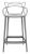 Scaun inalt Kartell Masters Stool design Philippe Starck & Eugeni Quitllet, 65cm, gri