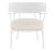 Fotoliu Kartell A.I. Lounge design Philippe Starck, cadru alb, perna Panamino Basic White