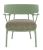 Fotoliu Kartell A.I. Lounge design Philippe Starck, cadru verde, perna Texture Grey