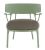 Fotoliu Kartell A.I. Lounge design Philippe Starck, cadru gri, perna Boucle Grey