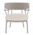 Fotoliu Kartell A.I. Lounge design Philippe Starck, cadru gri, perna Boucle White