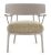 Fotoliu Kartell A.I. Lounge design Philippe Starck, cadru gri, perna Texture Hazelnut