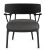 Fotoliu Kartell A.I. Lounge design Philippe Starck, cadru negru, perna Panamino Basic Gri Charcoal