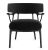 Fotoliu Kartell A.I. Lounge design Philippe Starck, cadru negru, perna Boucle Black