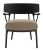 Fotoliu Kartell A.I. Lounge design Philippe Starck, cadru negru, perna Boucle Taupe
