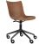 Scaun birou Kartell P/Wood design Philippe Stark, baza negru, Dark Wood