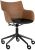 Scaun birou Kartell Q/Wood design Philippe Stark, baza negru, Dark Wood