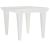 Masuta Kartell Bubble, design Philippe Starck,51.5x51.5cm, hx41.5cm, alb zinc