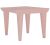 Masuta Kartell Bubble, design Philippe Starck,51.5x51.5cm, hx41.5cm, cipria