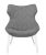 Fotoliu Kartell Foliage design Patricia Urquiola, cadru alb, perna Trevira Grey