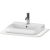 Blat pentru lavoar Duravit Happy D.2 Plus, 65x48cm, alb nordic mat satinat