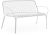 Canapea exterior Kartell Hiray design Ludovica & Roberto Palomba, 121cm, alb