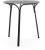 Masa exterior Kartell Hiray design Ludovica & Roberto Palomba, d 65cm, h 72cm, negru