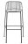 Scaun exterior Kartell Hiray design Ludovica & Roberto Palomba, h 96cm, negru