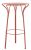 Masa inalta exterior Kartell Hiray design Ludovica & Roberto Palomba, d 60cm, h 108cm, ruginiu