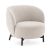 Fotoliu Kartell Lunam design Patricia Urquiola, tapiterie Curly alb
