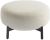 Pouf Kartell Lunam design Patricia Urquiola, tapiterie Orsetto, Alb