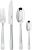 Set tacamuri Sambonet Flat Solid Handle, 24 piese, inox