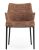 Scaun Kartell Eleganza Nia design Philippe Starck, cadru negru, tapiterie Melange White