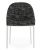 Scaun Kartell Eleganza Ela design Philippe Starck, cadru alb, tapiterie Melange Black
