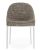 Scaun Kartell Eleganza Ela design Philippe Starck, cadru alb, tapiterie Melange Taupe