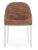 Scaun Kartell Eleganza Ela design Philippe Starck, cadru alb, tapiterie Melange Rust