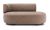 Canapea Kartell K-Waiting design Rodolfo Dordoni, 153cm orientare stanga, Texture Brown