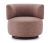 Fotoliu rotativ Kartell K-Waiting design Rodolfo Dordoni, Texture Burgundy