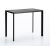 Masa consola Dexo Class Lite 120x45cm, h74cm, baza metal negru, blat ceramic Vulcano Nero