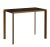 Masa consola Dexo Class Lite 120x45cm, h74cm, baza metal bronz, blat ceramic Vulcano Moka