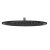 Palarie de dus Kludi A-QA slim, 400mm, negru mat