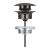 Ventil click-clack Grohe 65807 pentru lavoare cu preaplin, hard graphite
