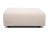 Pouf Kartell Plastics Duo Square design Piero Lissoni, 88x88cm, Nilo Ecru