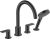 Baterie cu montaj pe cada Hansgrohe Vernis Blend cu 4 elemente, negru mat
