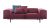 Canapea Kartell Largo Velluto design Piero Lissoni cu doua locuri, doua brate, 226cm, rosu cardinal