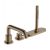 Baterie cada Hansgrohe Tecturis S din 3 elemente, montare pe cada, necesita corp sBox, bronz periat