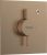 Baterie dus Hansgrohe DuoTurn E cu montaj incastrat, necesita corp ingropat, bronz periat