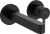 Baterie lavoar Hansgrohe Finoris cu pipa 168mm, montaj incastrat, necesita corp ingropat, negru mat