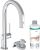 Baterie bucatarie Hansgrohe Aqittura M91 210 cu 3 cai si sistem filtrare, dus extractibil 1 jet si sBox, crom