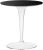 Masuta Kartell Tip Top Piano, design Philippe Starck & Eugeni Quitllet, top sticla, d48cm, h50cm, outdoor, negru