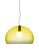 Suspensie Kartell FL/Y design Ferruccio Laviani, E27 max 15W LED, h33cm, galben transparent