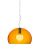 Suspensie Kartell FL/Y design Ferruccio Laviani, E27 max 15W LED, h28cm, portocaliu transparent