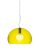 Suspensie Kartell FL/Y design Ferruccio Laviani, E27 max 15W LED, h28cm, galben transparent