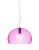 Suspensie Kartell FL/Y design Ferruccio Laviani, E27 max 15W LED, h28cm, rosu cardinal transparent
