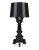 Veioza Kartell Bourgie design Ferruccio Laviani, E14 max 3x28W, d37cm, negru