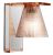 Aplica Kartell Light Air design Eugeni Quitllet, 21x14x17cm, ambra