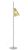 Lampadar Kartell K-LUX design Rodolfo Dordoni, h 165cm, gri-verde