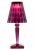 Veioza Kartell Big Battery design Ferruccio Laviani, LED 3W, h37.3cm, violet pruna transparent