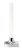 Veioza Kartell Goodnight Battery design Philippe Stark, LED 1.6W, IP20, h29cm, crom lucios